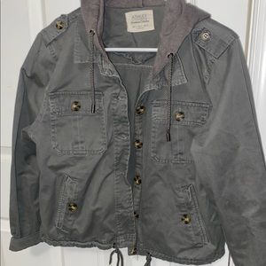 Hooded utility jacket